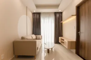 warm minimalist living room